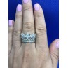 Sky Jewelry Кольцо серебряное Корона с камнями Гошенит (берилл)