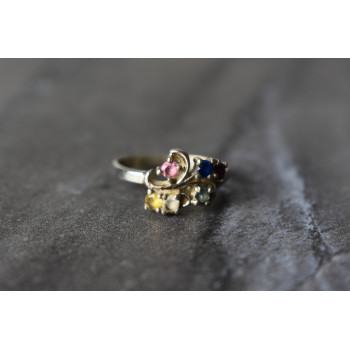 Sky Jewelry Серебряное кольцо с натуральными камнями