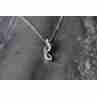 Sky Jewelry Серебряная цепочка с кулоном Фианиты