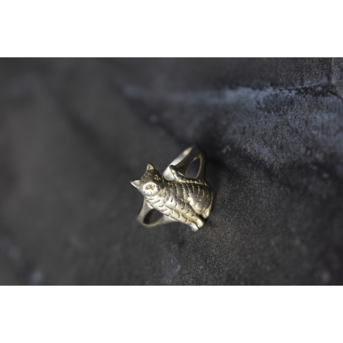 Sky Jewelry Серебряное кольцо *Кот