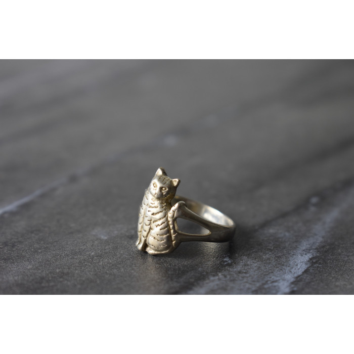 Sky Jewelry Серебряное кольцо *Кот