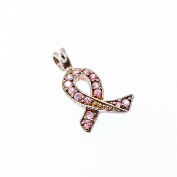 Sky Jewelry Серебряный кулон 925 пробы с Розовыми Фианитами