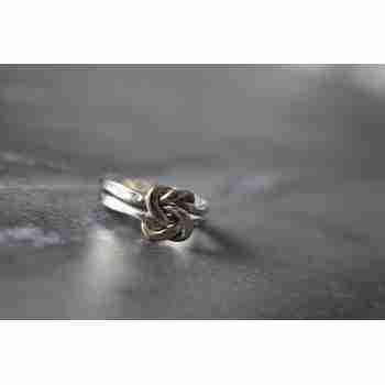 Sky Jewelry Двойное серебряное кольцо 925 проба