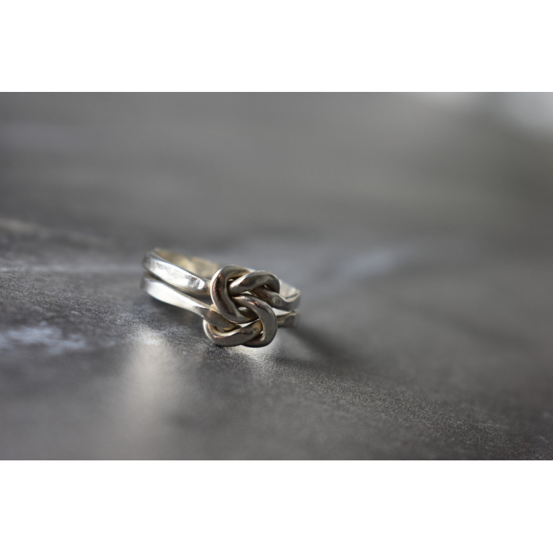 Sky Jewelry Двойное серебряное кольцо 925 проба