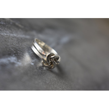 Sky Jewelry Двойное серебряное кольцо 925 проба