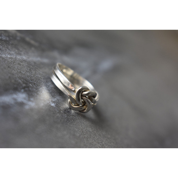 Sky Jewelry Двойное серебряное кольцо 925 проба