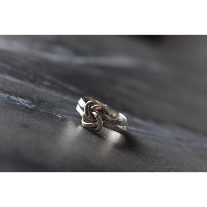 Sky Jewelry Двойное серебряное кольцо 925 проба