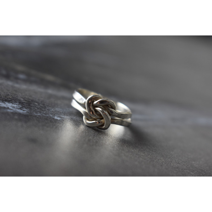 Sky Jewelry Двойное серебряное кольцо 925 проба