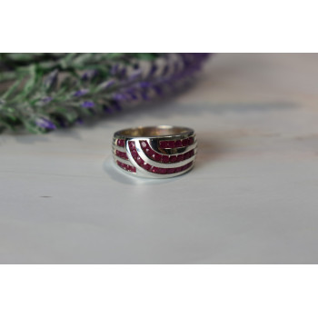 Sky Jewelry Серебряное кольцо 925 пробы с камнями Розовый Топаз