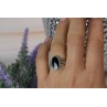 Sky Jewelry Серебряное кольцо 925 пробы с черным Нефритом