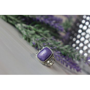 Sky Jewelry Серебряное кольцо с камнем Чароит