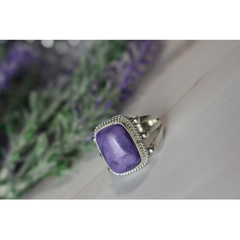 Sky Jewelry Серебряное кольцо с камнем Чароит