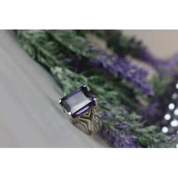 Sky Jewelry Серебряное кольцо с камнем Александрит