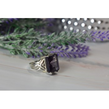 Sky Jewelry Серебряное кольцо с камнем Александрит