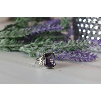Sky Jewelry Серебряное кольцо с камнем Александрит