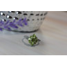 Sky Jewelry Серебряное кольцо 925 пробы с камнем Перидот / Хризолит