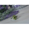 Sky Jewelry Серебряное кольцо 925 пробы с камнем Перидот / Хризолит