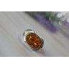 Sky Jewelry Серебряное кольцо 925 пробы с Янтарем