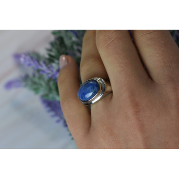 Sky Jewelry Серебряное кольцо 925 пробы с камнем Содалит