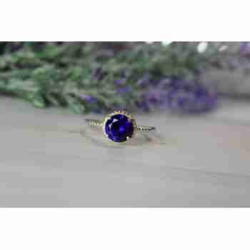 Sky Jewelry Серебряное кольцо 925 пробы с Сапфиром