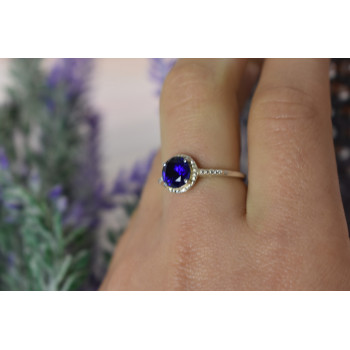 Sky Jewelry Серебряное кольцо 925 пробы с Сапфиром