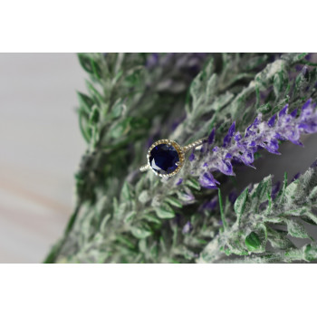 Sky Jewelry Серебряное кольцо 925 пробы с Сапфиром