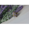 Sky Jewelry Серебряное кольцо *FLOWER* с камнями Аметист, Цитрин и Спессартит