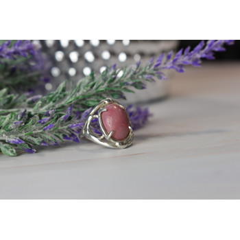 Sky Jewelry Винтажное серебряное кольцо с камнем Родохрозит