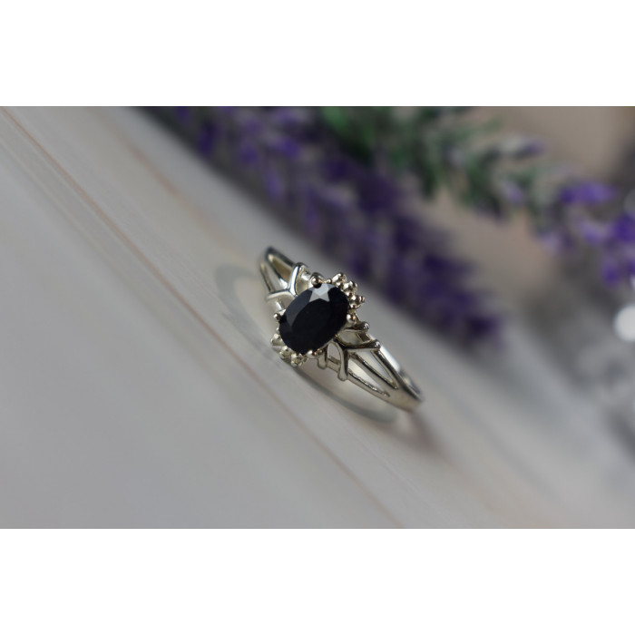 Sky Jewelry Серебряное кольцо 925 пробы с камнем Шпинель