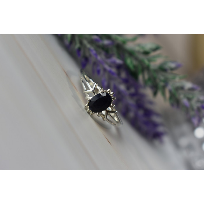 Sky Jewelry Серебряное кольцо 925 пробы с камнем Шпинель