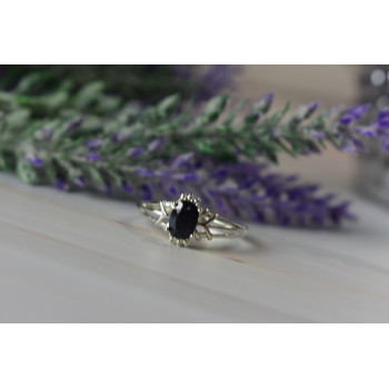 Sky Jewelry Серебряное кольцо 925 пробы с камнем Шпинель