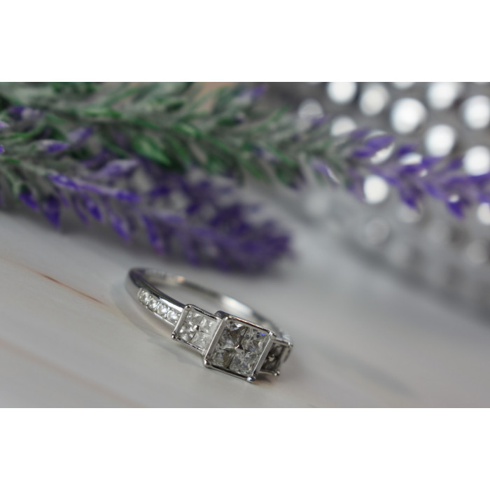 Sky Jewelry Серебряное кольцо 925 пробы с Гошенитом (берилл)