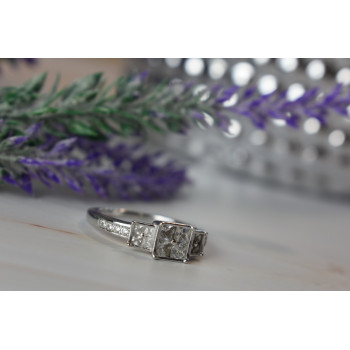 Sky Jewelry Серебряное кольцо 925 пробы с Гошенитом (берилл)