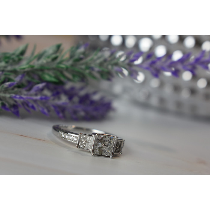 Sky Jewelry Серебряное кольцо 925 пробы с Гошенитом (берилл)