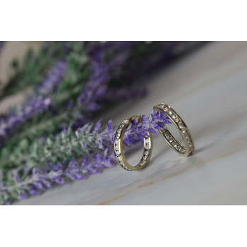 Sky Jewelry Серебряные серьги с фианитами