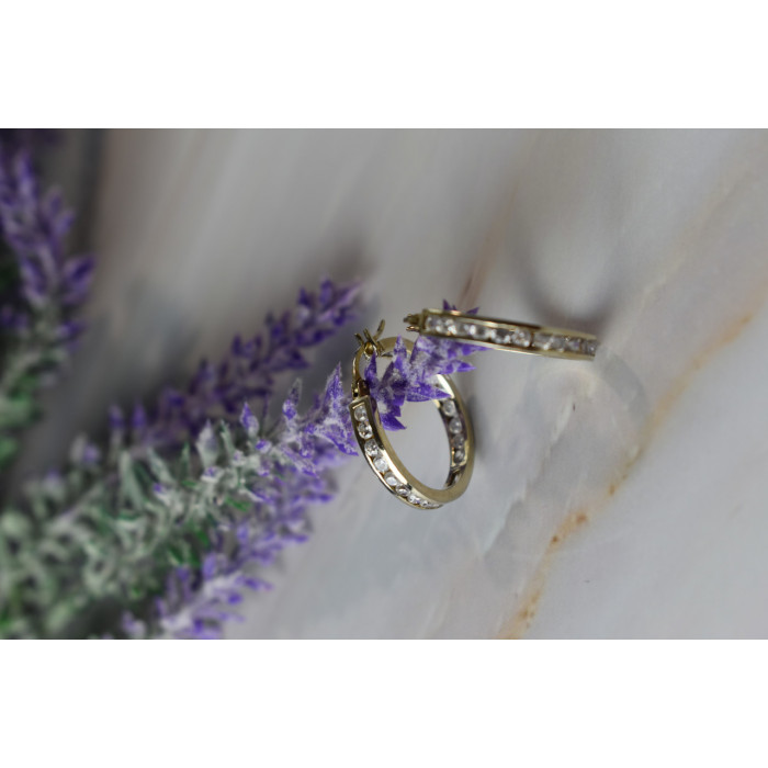 Sky Jewelry Серебряные серьги с фианитами