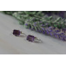 Sky Jewelry Серебряные серьги 925 пробы с Фиолетовым Турмалином