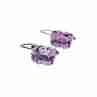 Sky Jewelry Серебряные серьги 925 пробы с Фиолетовым Турмалином