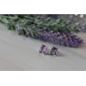 Sky Jewelry Серебряные серьги-гвоздики с Аметистом