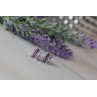 Sky Jewelry Серебряные серьги-гвоздики с Аметистом