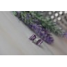 Sky Jewelry Серебряные серьги-гвоздики с Аметистом