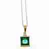 Sky Jewelry Золотая цепочка с кулоном *Изумруд и Бриллианты*