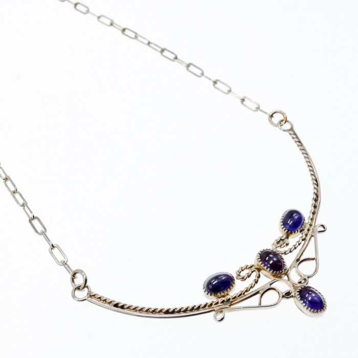 Sky Jewelry Серебряное ожерелье с Иолитом