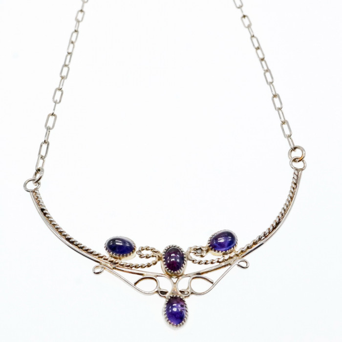 Sky Jewelry Серебряное ожерелье с Иолитом