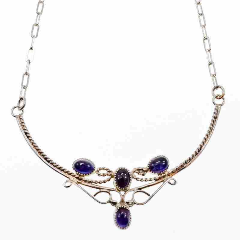 Sky Jewelry Серебряное ожерелье с Иолитом