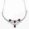 Sky Jewelry Серебряное ожерелье с Иолитом