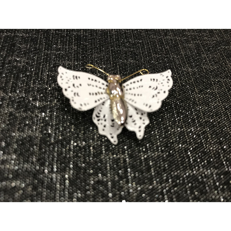 Sky Jewelry Брошь белая бабочка