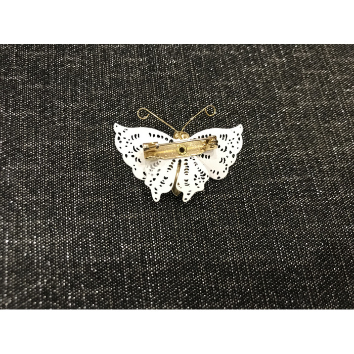 Sky Jewelry Брошь белая бабочка
