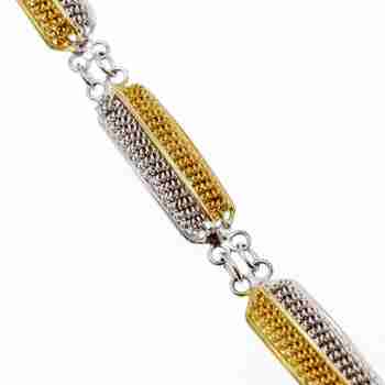 Sky Jewelry Стильный Серебряный браслет с нотами позолоты