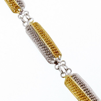 Sky Jewelry Стильный Серебряный браслет с нотами позолоты